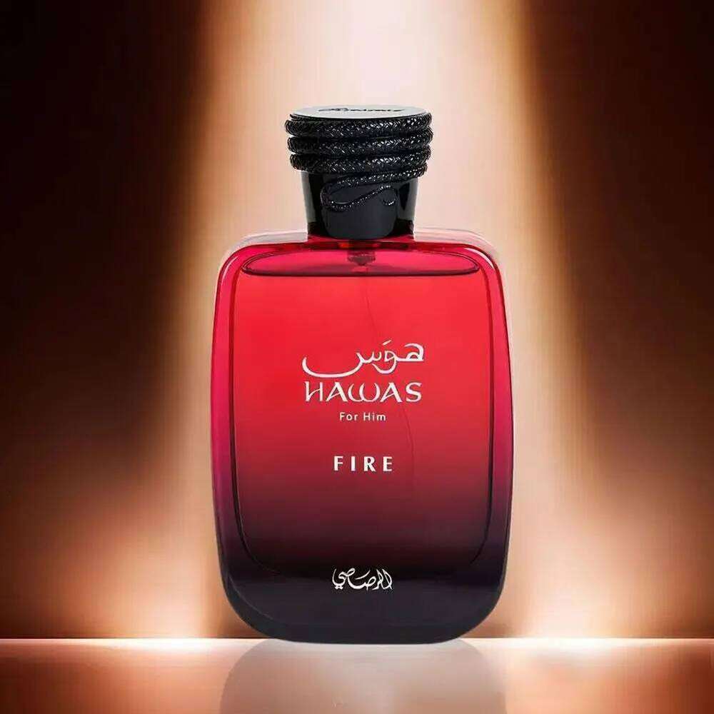 Rasasi Hawas Fire EDP 3.4oz Spicy Amber Long Lasting Cologne, Ideal Gift for Christmas & Thanksgiving Z260311