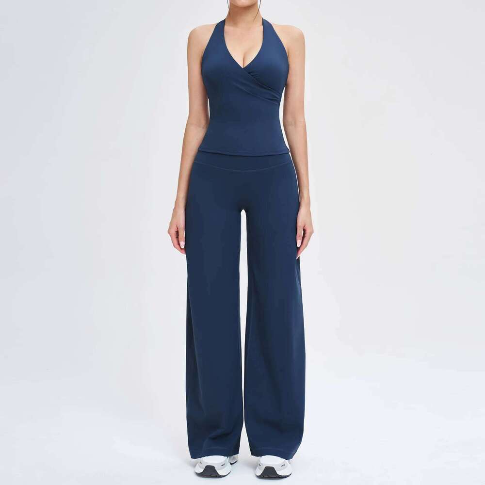 2PCS Yoga Women Tracksuit Athletic Wear Gym Clothing Fitness Outfits Workout Set Sportswear High Waist Leggings Sports Suits 26H0311