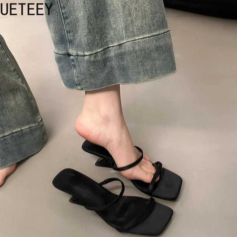 Designer Summer Narrow Band Heel Women Shoes Fashion Open Toe Shoes Design Style Banquet Party Sandals Shoes K260311