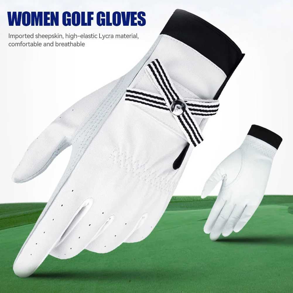 1Pair Bow Women Leather Glove With Removable bowknot Full Finger Gloves 1 Pack Left Right Hand Fit Ladies Girls M260311
