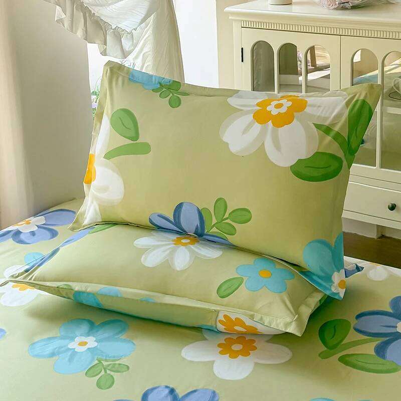 3pcs Brushed Bedding Pillowcase Set Skin Friendly Breathable Duvet Cover Pillowcases -MMHY H260311