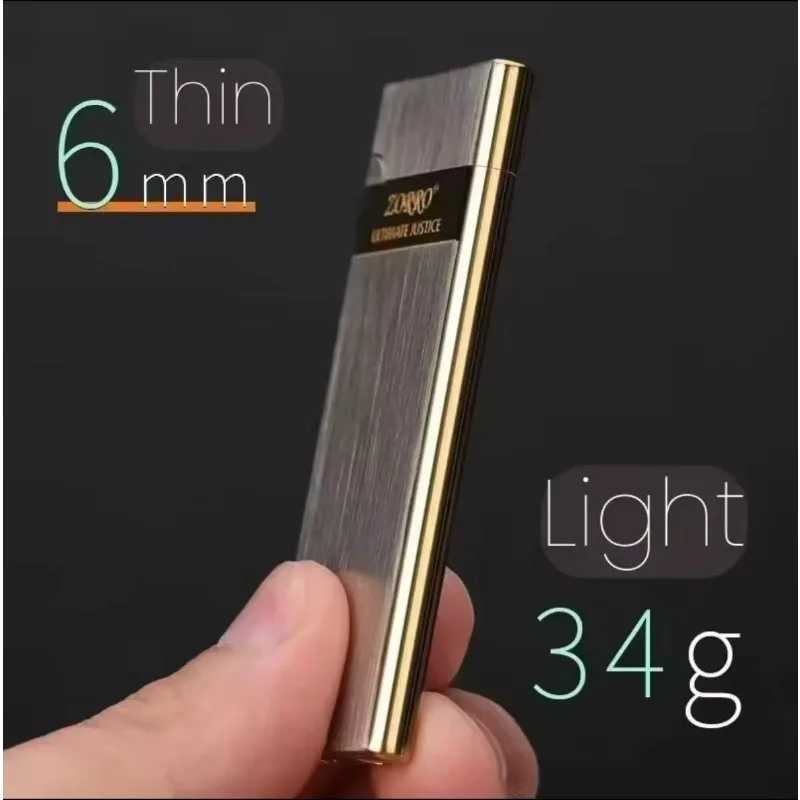 official genuine slim kerosene lighter mini creative ultra-thin ultra narrow grinding wheel N260311
