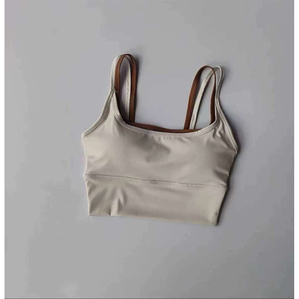 Sports Lingerie Yoga Bra Suspenders for Women Professional Training Shock-proof Vest Gathering Fitness Slim Fit and Wear Outside 26H0311