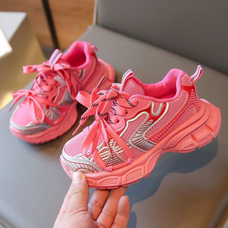 Children's Casual Shoes Spring AutumnToddler Sports Shoes for Boy Fashion Soft Kidsnest Kids Students Sneakers Girls School Mesh Trainers Size 26