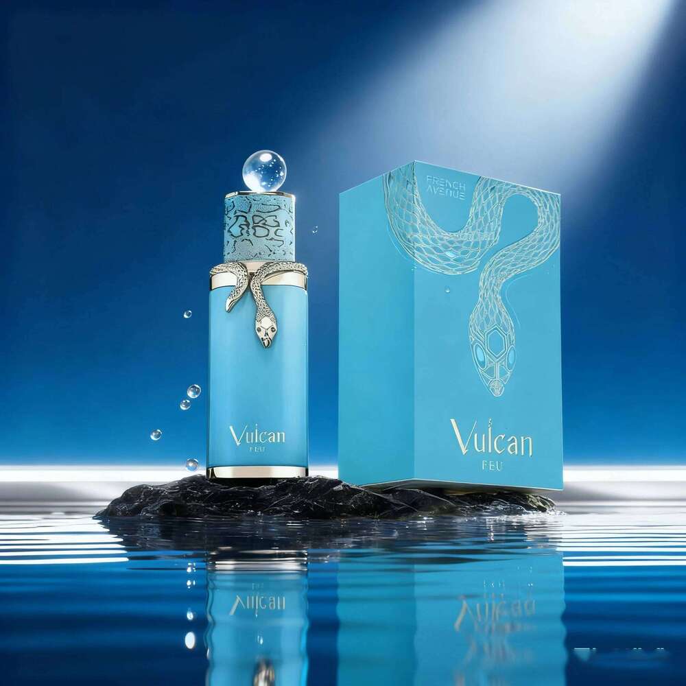 New Vulcan Feu French Avenue Fragrance World 3.4 oz men's perfume spray, lasting and charming floral fragrance - alcohol, no Z260311