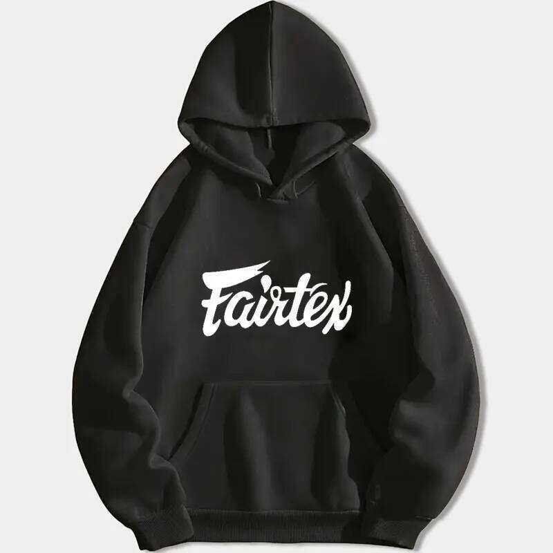 Fairtex Thailand Hoody Muay Thai Kickboxing Casual Sportswear Unisex Autumn Winter Loose Street Fashion Hipster Hooded Pullover L260518
