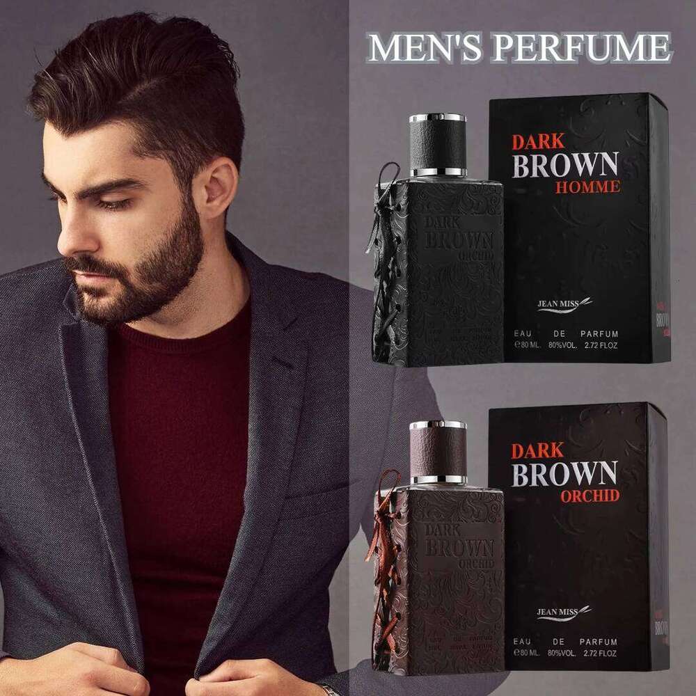 80ml DARK BROWN ORCHID EAU DE PARFUM Retro Gentleman Whiskey Pheromone Perfume Glamour Fragrance Body Spray for Men Women Z260311