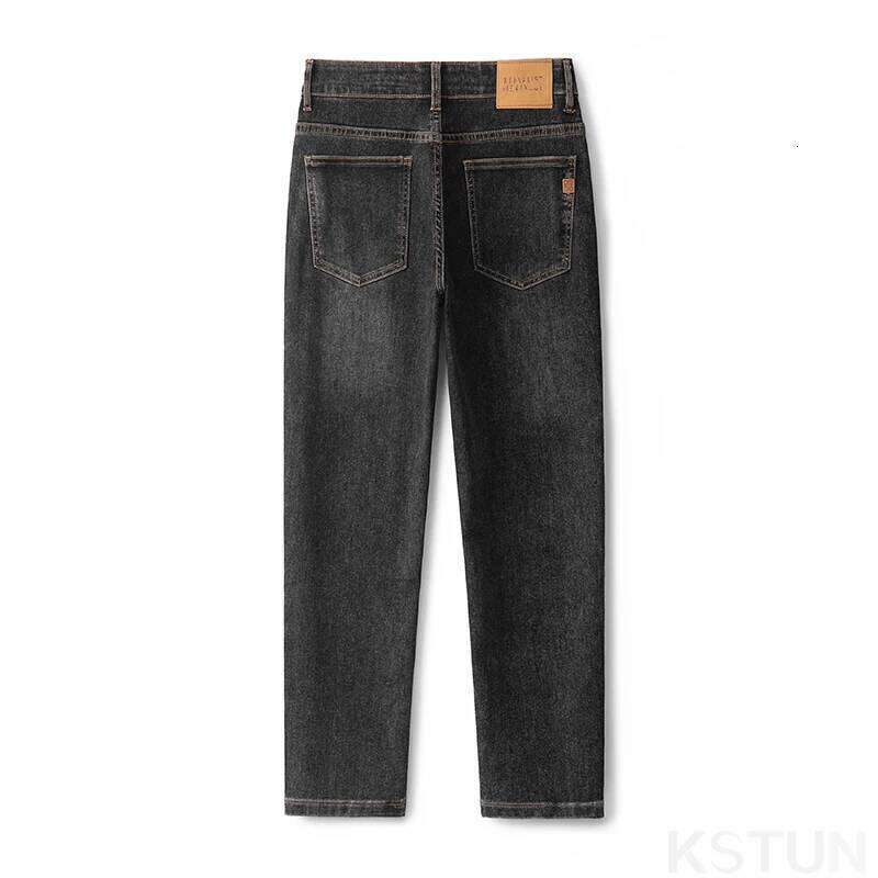 KSTUN 2025 New Men's Jeans Stretch Slim Straight High Quality Brand Male Denim Pants Mens Clothing Fashion Man Trousers Z260225