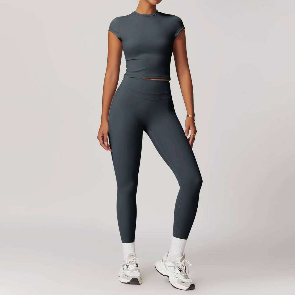 SWELTERING 2 Pieces Women Clothes Sportswear Yoga Suits Fitness Set Tracksuits Sports Bra Gym Leggings 26H0311