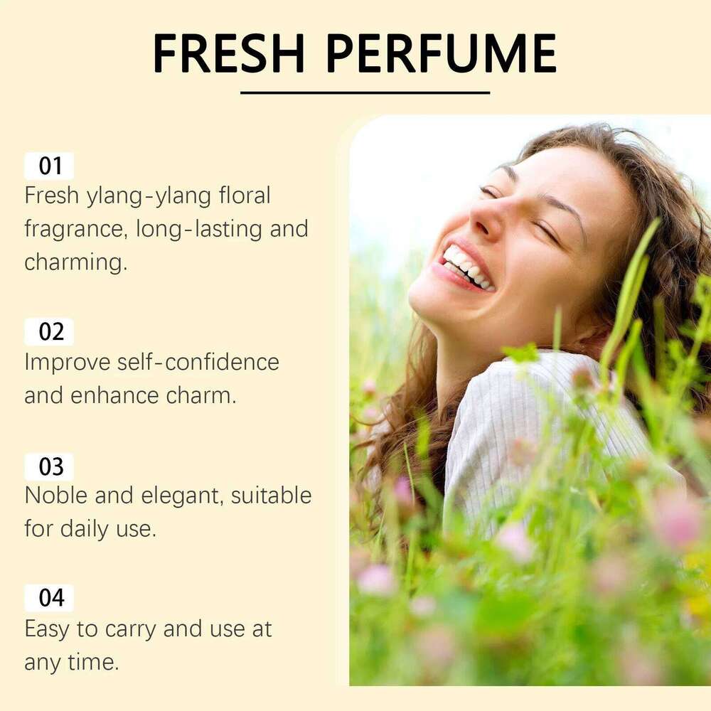 Roxelis Ylang Flower Neutral Perfume for Men Women Long Lasting Light Luxury Fragrance Eau De Parfum Z260311