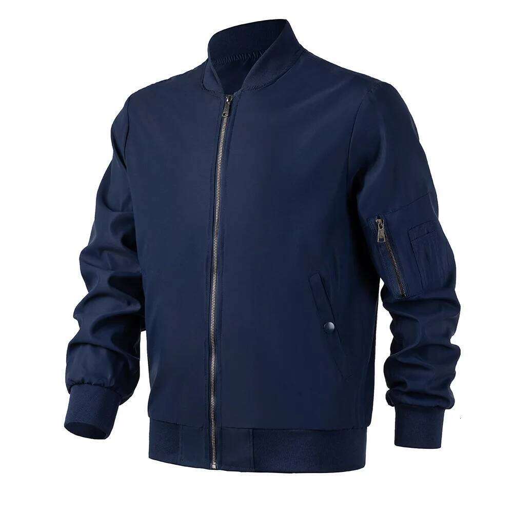 Men Bomber Thin Slim Long Sleeve baseball Jackets Mens Zipper Windbreaker Jacket Male Outwear Brand Clothing 26H0311