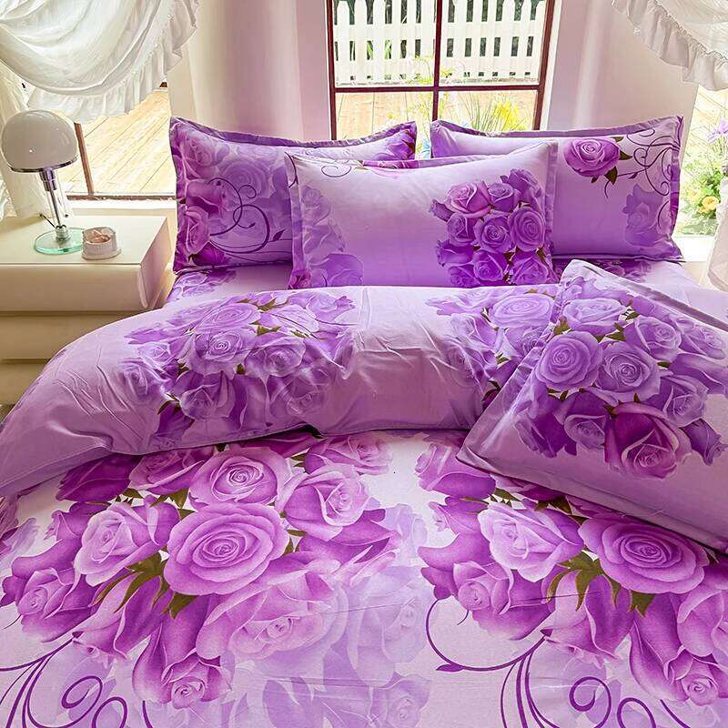 3pcs Brushed Bedding Pillowcase Set Skin Friendly Breathable Duvet Cover Pillowcases -ZQDL H260311