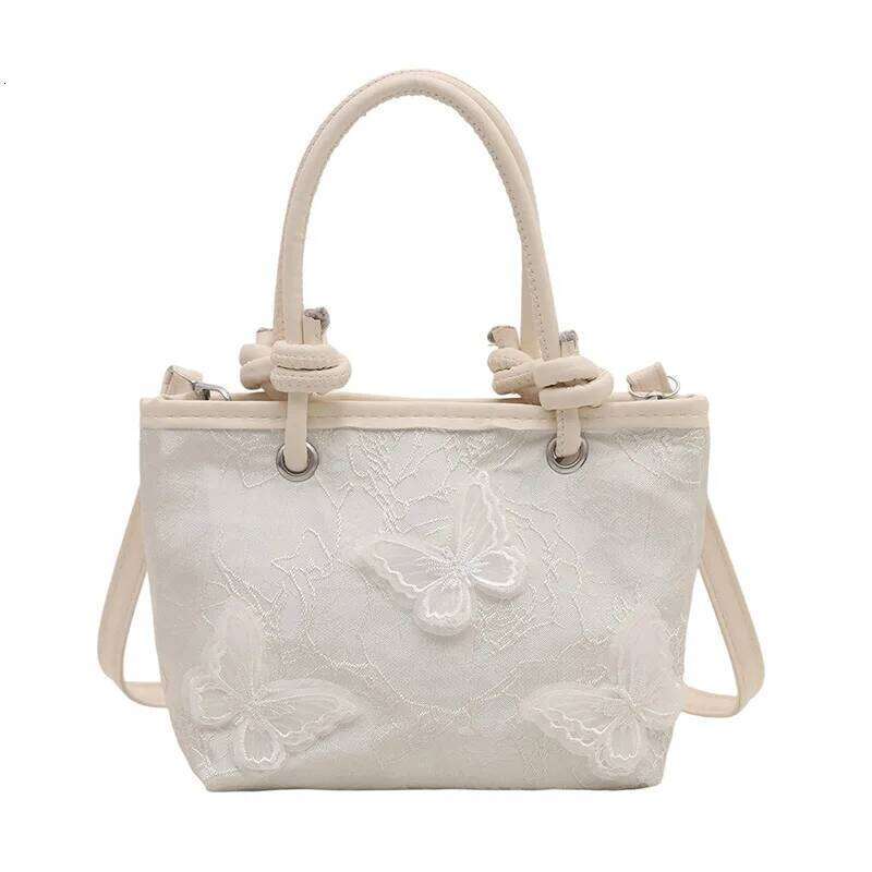 Fashion Butterfly Shoulder Bucket Bags for Women Elegant Ladies Handbags Small Tote Causal Versatile Female Phone Messenger Bag XJ260311