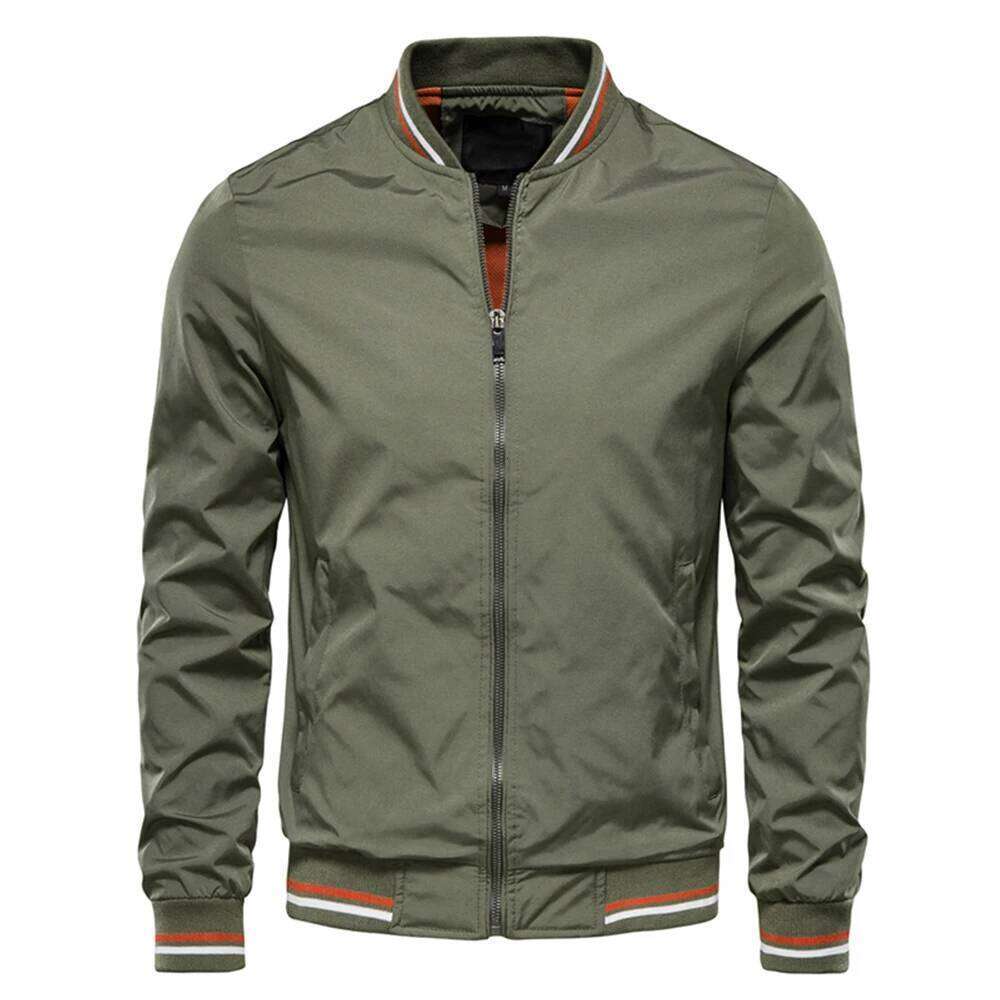 Spring Summer Bomber Jacket Black Casual Slim Fit Baseball Mens New Autumn Fashion High Quality Jackets for Men 26H0311