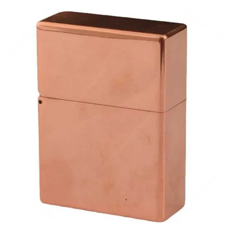 912S new Copper Heavy Duty Fuel Lighter Deep Carved Copper Lighter Cigarette Accessories Mens Gift N260311