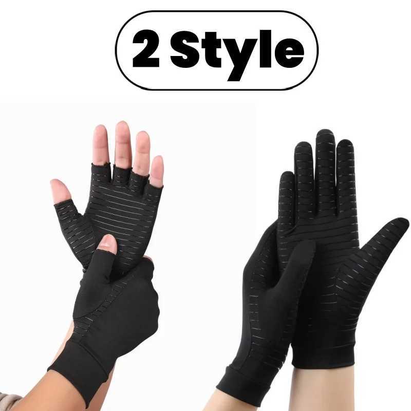 Men Sports Running Driving Copper Fiber Spandex Touch Screen Full Finger Gloves Running Sports Winter Warm Cycling Gloves M260311