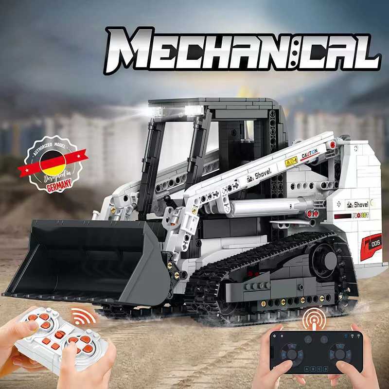 MOC-83447 Remote Control Mechanical D11 Bulldozer City Construction Vehicle Building Blocks Model Large Crane Truck Toys For Kid X260311 - view 6