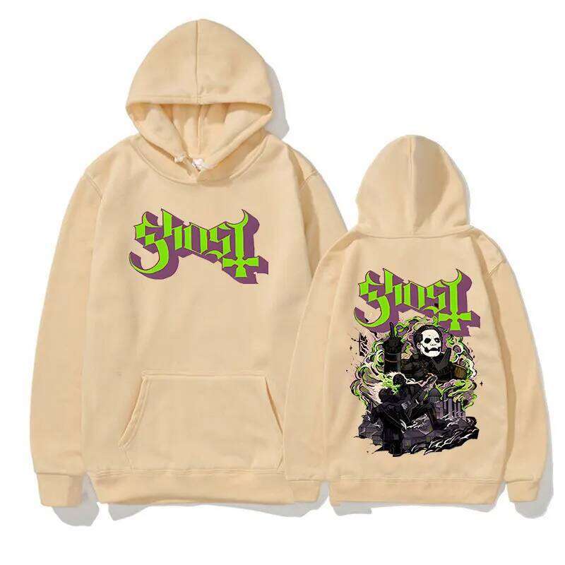 New Rock Ghost Band Print Hoodies Men Women Singer Graphic Printing Sweatshirts for Fans Casual Clothing Sudaderas Hip Hop Hoody C260311