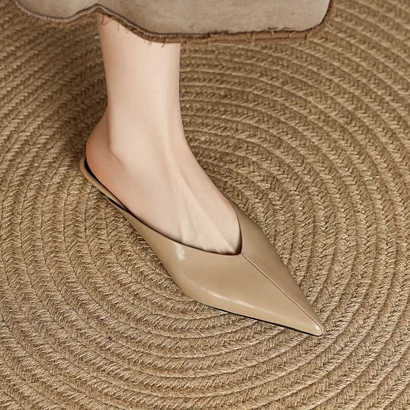 Spring Summer Wedges Heel Women Mules Fashion Cover Toe Slip On Slide Ladies Street Style Party Dress Sandalias K260311
