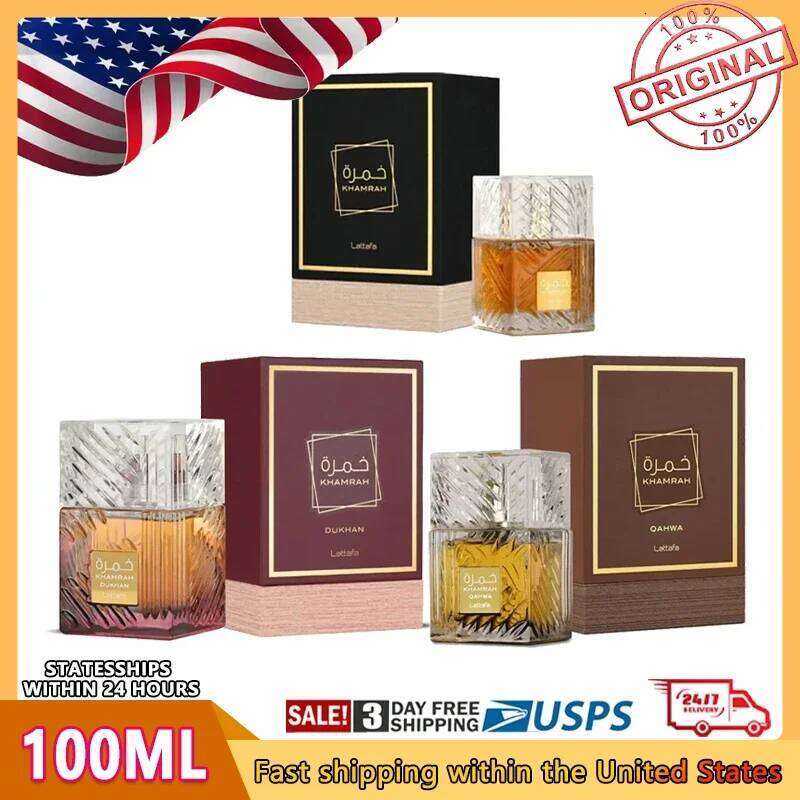 100ml Long-lasting Men's Cologne Parfum Gifts Perfumes Khamrah Middle Eastern Arabic Neutral High-end Fragrance Perfume Z260311