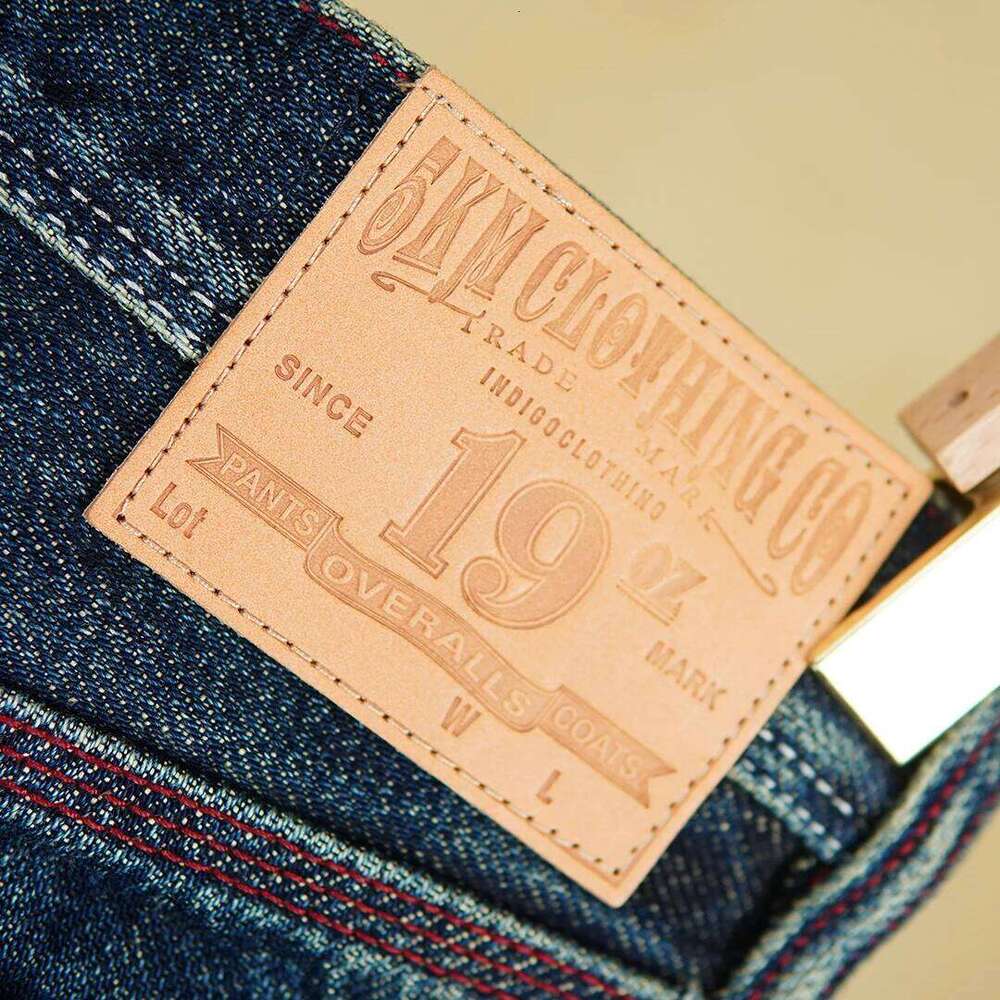 Heavyweight 19oz Selvedge Denim Jeans for Men 2025 Autumn Winter American Vintage 100% Cotton Washed Mid-Rise Straight Pants 5KM Z260225