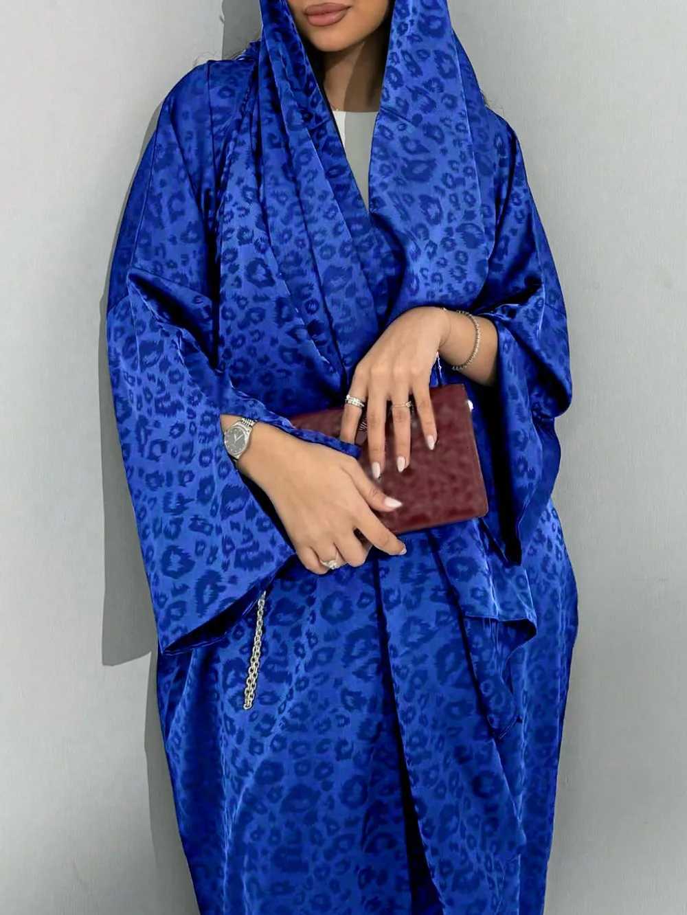 Middle Eastern Loose Abaya Muslim Women Full Sleeve Printed Abayas Casual Kaftans Jilbabs Ethnic Islamic Maxi Dresses With Hajib X260311