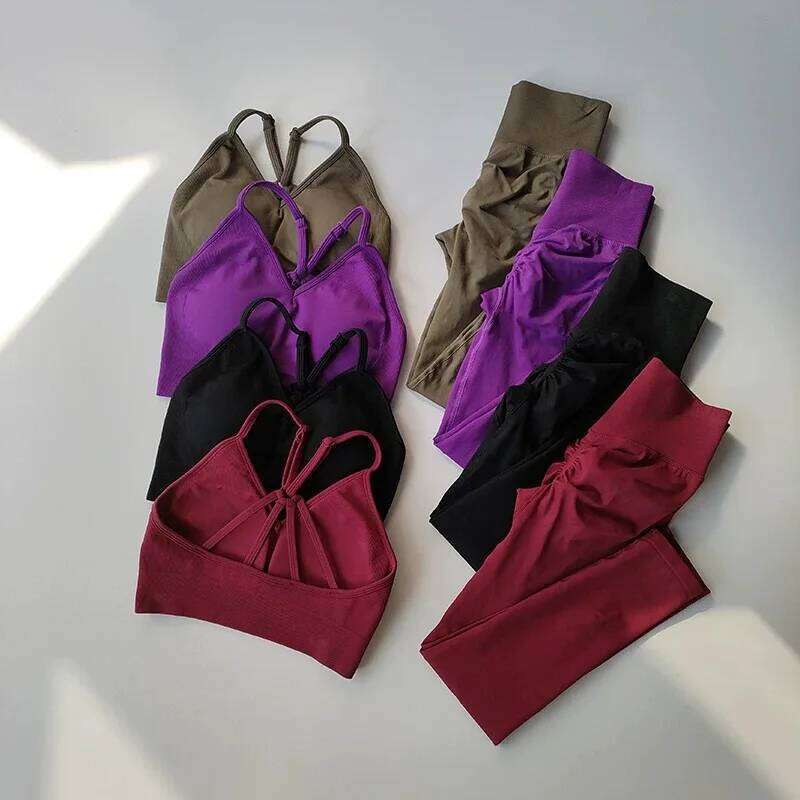 Peach High-Waisted Hip-Lifting Women's Exercise Suit Shockproof Yoga Fitness Clothes for Running And Styling 26H0311