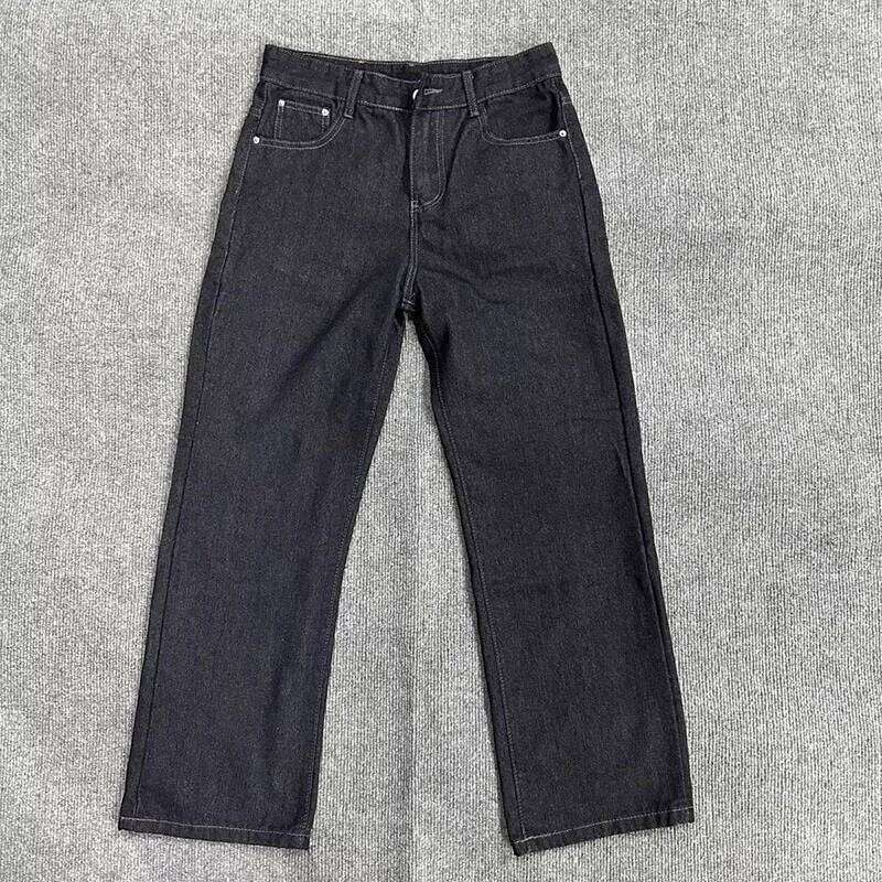 Korean Version New Denim Jeans Retro Men'S Casual High Street Wide Loose Straight Leg Pants Z260225