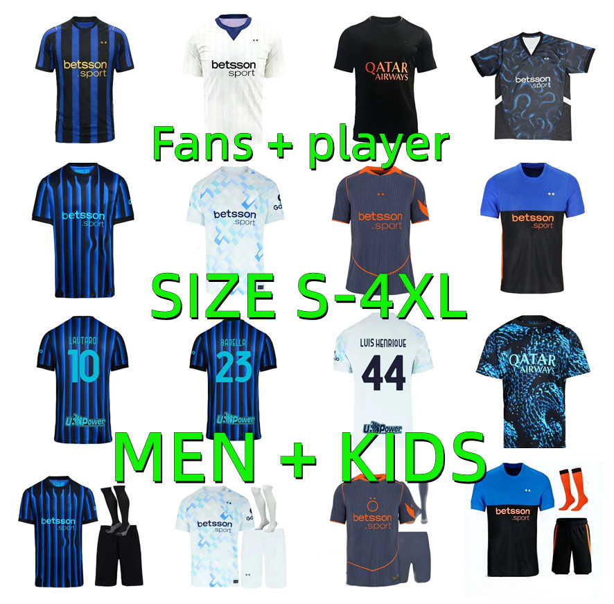25 26 27 LAUTARO BARELLA InterS Milanse soccer jerseys 2026 2027 THURAM PAVARD CALHANOGLU BASTONI DIMARCO ANNIVERSARY FRATTESI football shirt uniforms men kids kit