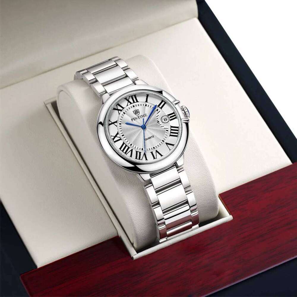 Blue Balloon Ladies' Stainless Steel Automatic Mechanical Watch with Water Resistance Suitable for Business Occasions