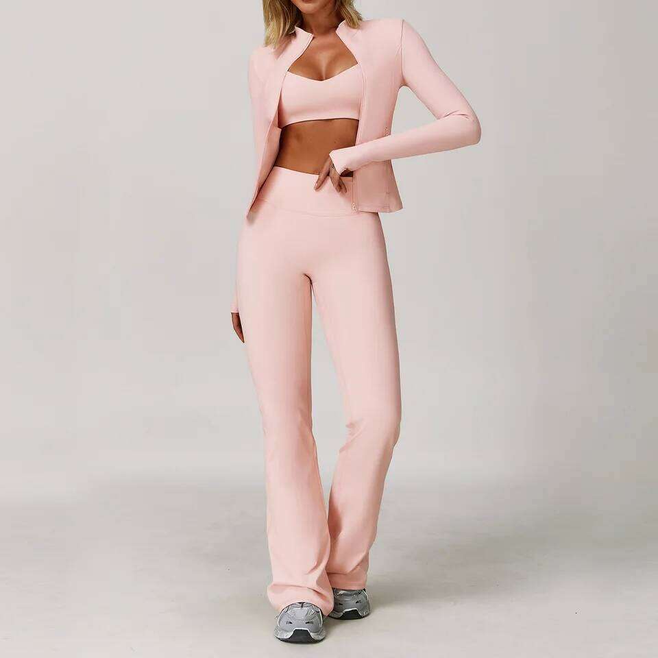 2/3PCS Suit Gym Set Women Tracksuit Running Workout Clothes Long Sleeve Sports Bra Athletic Wear Yoga Clothing 26H0311