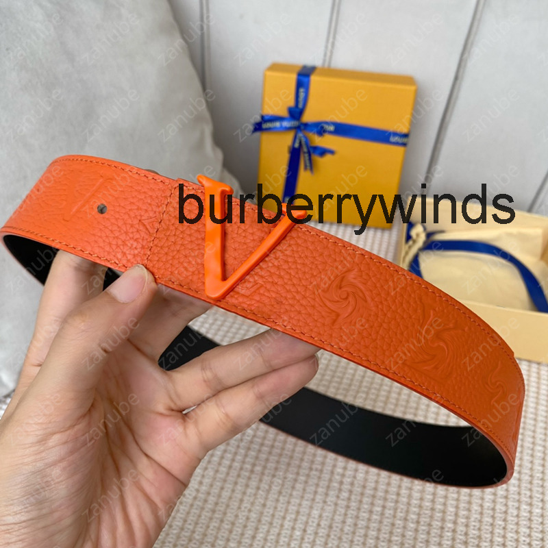 Designer Belts Luxury Genuine Leather Red Flowers Belt Fashion Black Buckle Waistbands Orange Cowskin Mens Re louiselies''vuttonliness viutonlies vittonlies 43D2