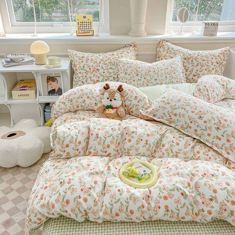 3pcs printed 1* duvet set + 2 * pillowcase, no core, bedding set, soft and comfortable, all-season H260311