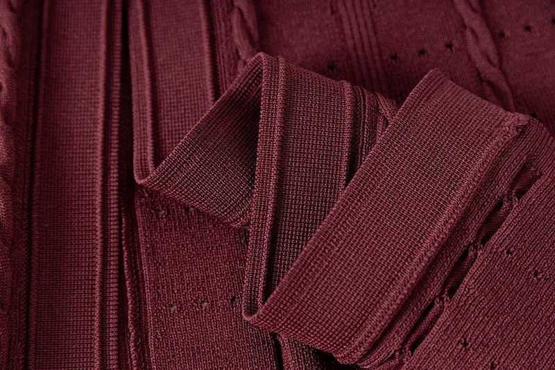 Summer Solid Round Neck Short Sleeved Office Lady Knitted Dress Women Korean Single Breasted Hollow Out Long Dress Fashion Trend M260311