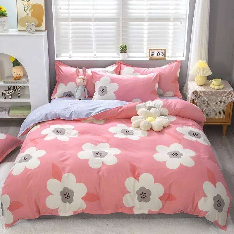 Cute Cartoon Print Duvet 220x240 Lovely Pattern Adults Kids Quilt Cover AB Double-sided Comforter Covers No Pillow Cases H260311