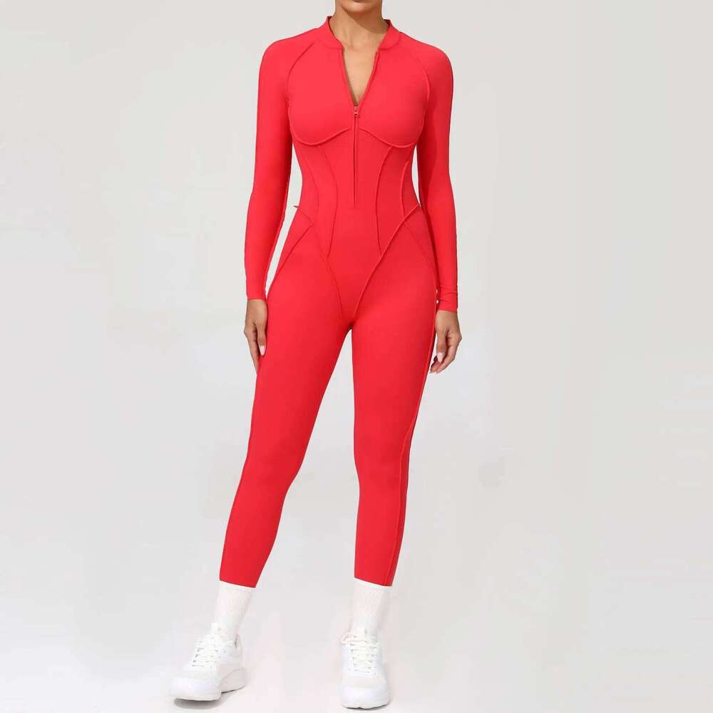Yoga Suit Gym Set Training Sportswear Fitness Long Sleeved Sports Jumpsuit Women Push Up Female Workout Clothes Bodysuits 26H0311