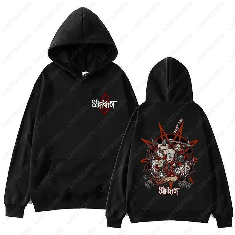 New Retro Style S-Slipknot Rock Band Women Men Hoodie Sweatshirts Casual Clothes Hoody Warmth Streetwear Pullovers Top C260311