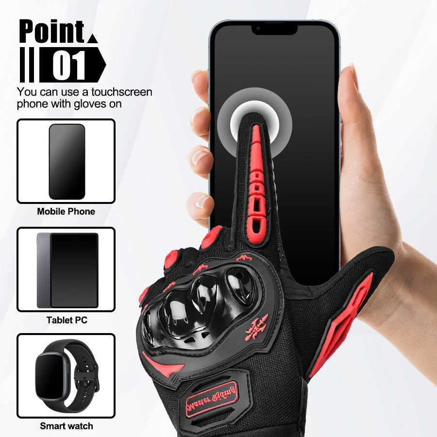 Winter Thermal Outdoor Cycling Gloves Gym Fitness Sports Running Ski Warm Touch Screen Nonslip Gloves Motorcycle Gloves Men M260311