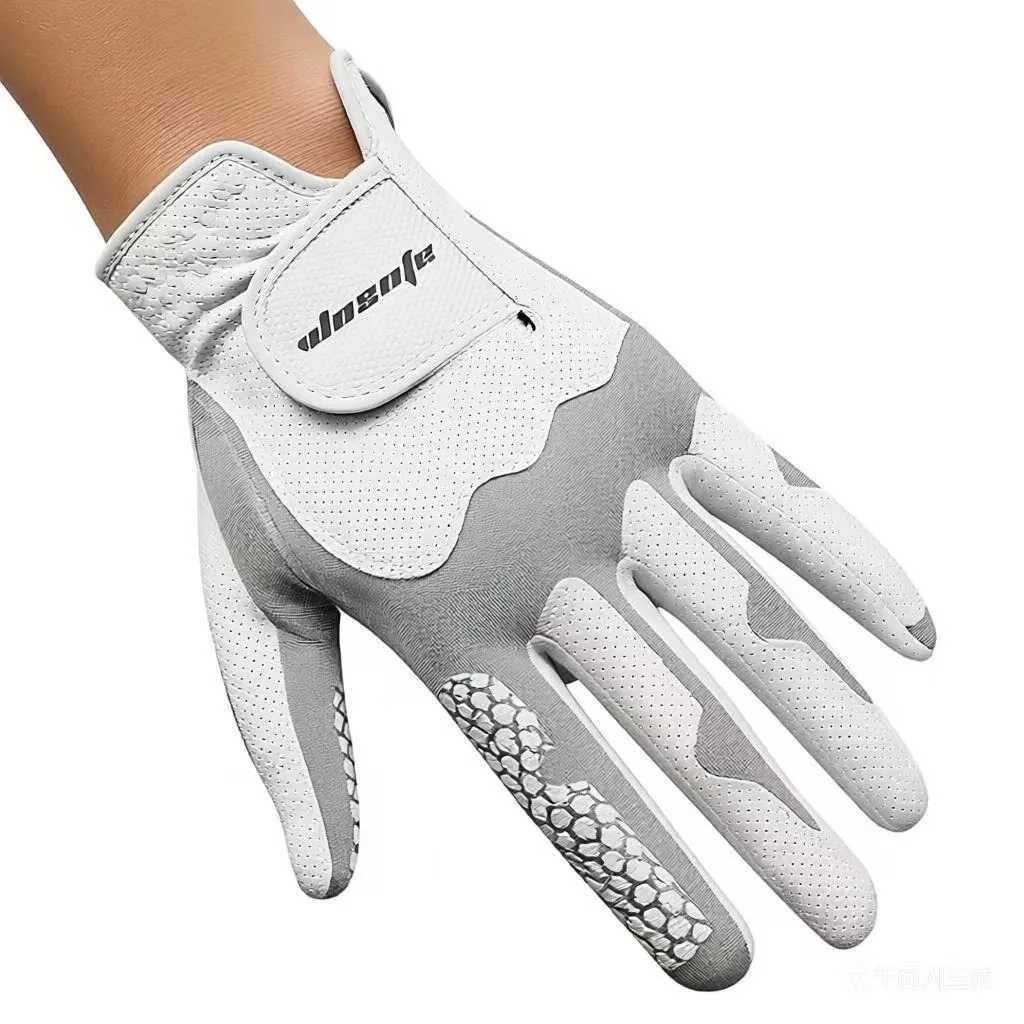 Mens Left Hand Glove Breathable Anti-Slip Nanofiber Lightweight Durable Silicone Grip Stretch Magic Tape Washable Su M260311