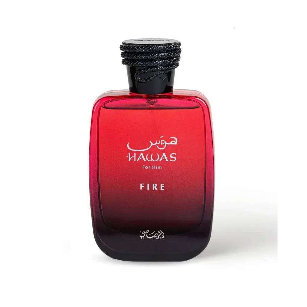 Rasasi Hawas Fire EDP 3.4oz Spicy Amber Long Lasting Cologne, Ideal Gift for Christmas & Thanksgiving Z260311