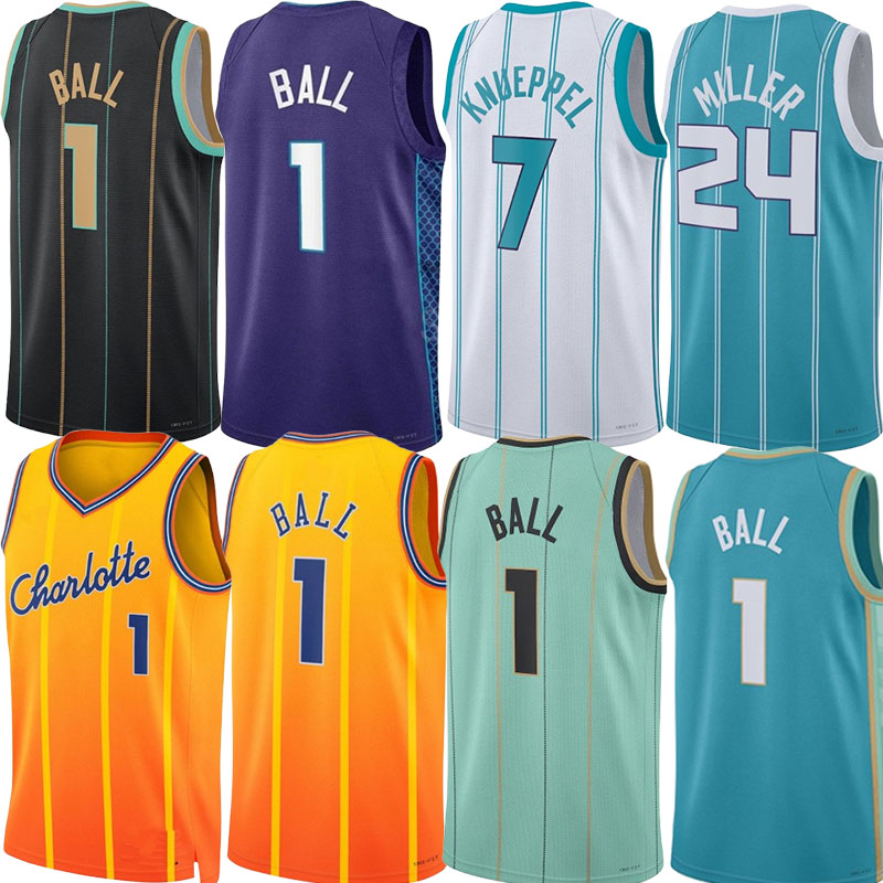 melo 1 LaMelo Ball Basketball Jerseys Hornet Kon Knueppel Brandon Miller Tre Mann Miles Bridges Moussa Diabate Josh Green Tidjane Salaun New City Jersey Custom Men