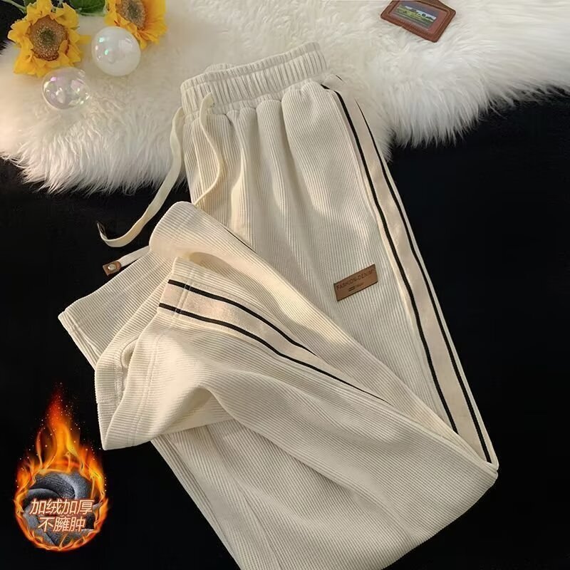 Men's Loose Designer Pants Casual Pants Style Trendy Versatile Pants Thin Wide-leg Trousers With A Draped Effect Floor-length Pants From The Sour