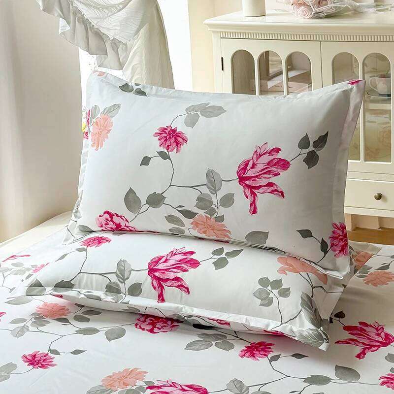 3pcs Brushed Bedding Pillowcase Set Skin Friendly Breathable Duvet Cover Pillowcases -FF H260311