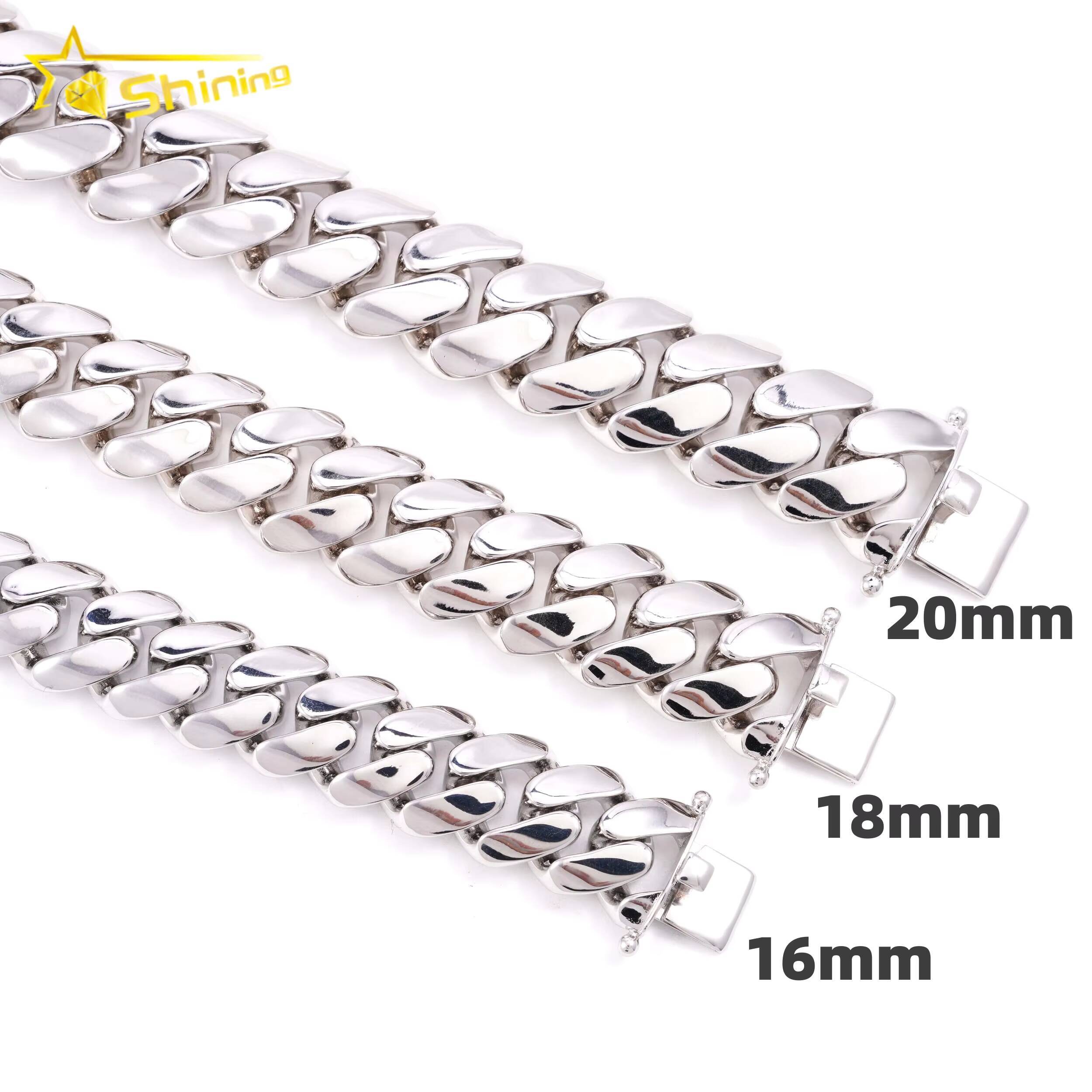 Hip Hop Jewelry Big Size 16MM 18MM Brass Miami Cuban Link Chain Men Fashion Cuban Chain Necklace