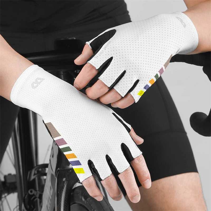 WEST BIKING Summer Aero Cycling Gloves Half Finger Mens Road Bike Gloves Ultralight Breathable Women Multicolor Sport Gloves M260311