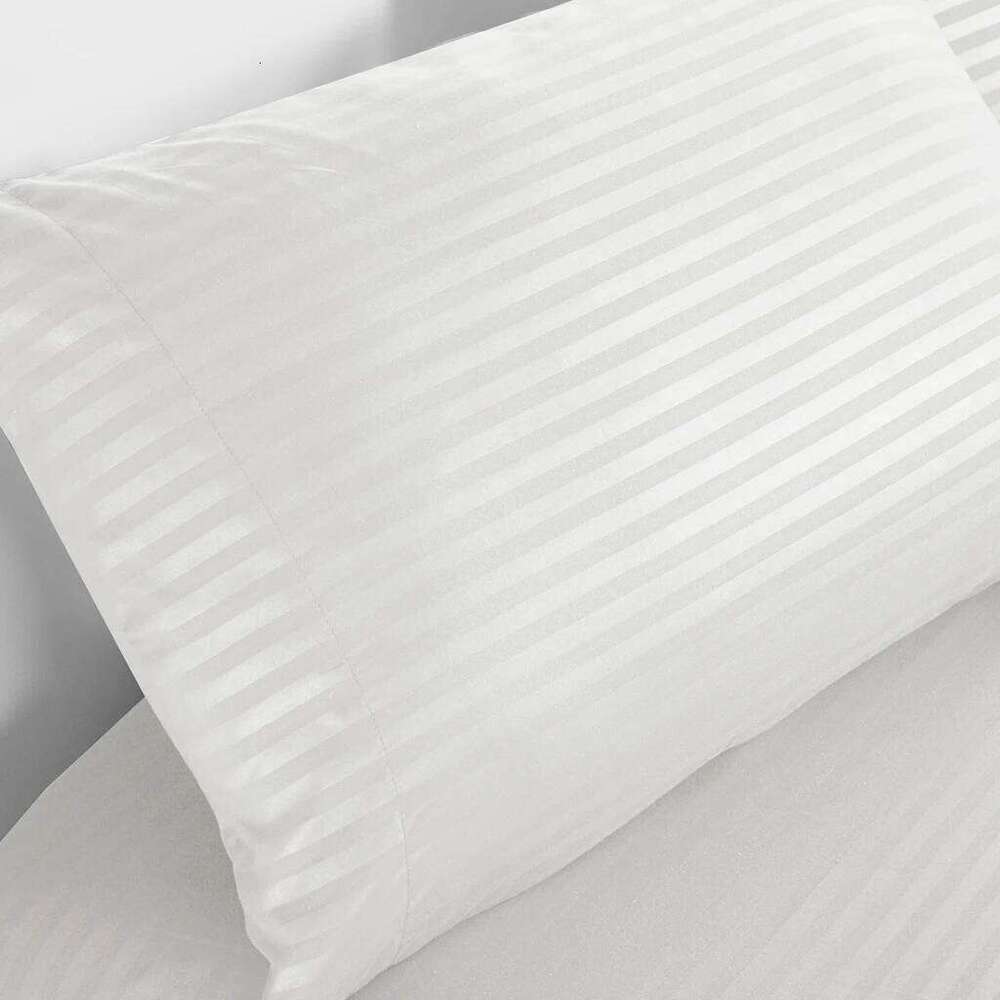 RunGrape Bed Linens Elastic Band Fitted Sheet 150 Pillowcases Full Double Queen King Size White Bedding Set Mattress Pad H260311