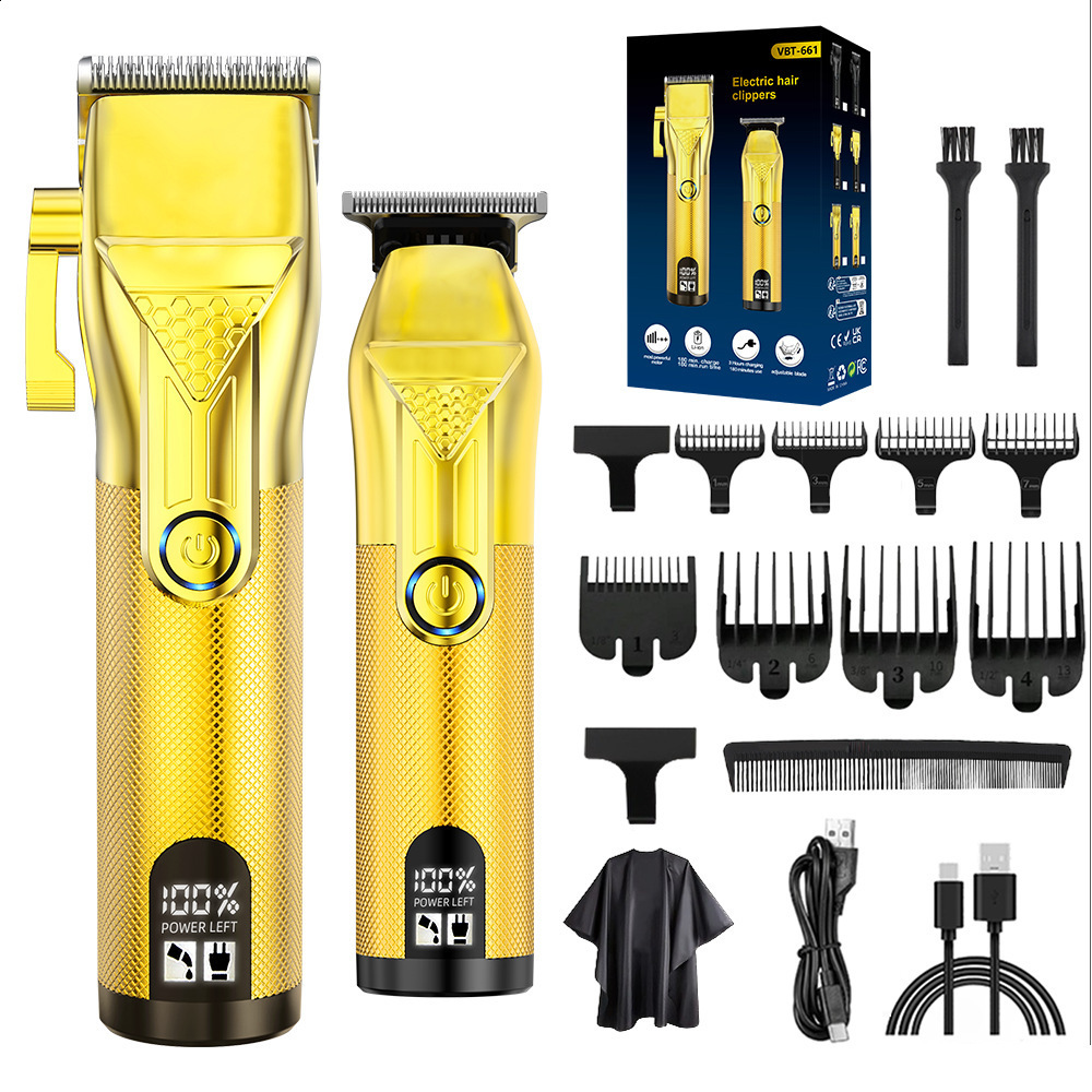 Joy Professional Combo Kits Hair Clip Electric Hair Clipper Mens Rechargeable Cordless Hair Clipper 241105