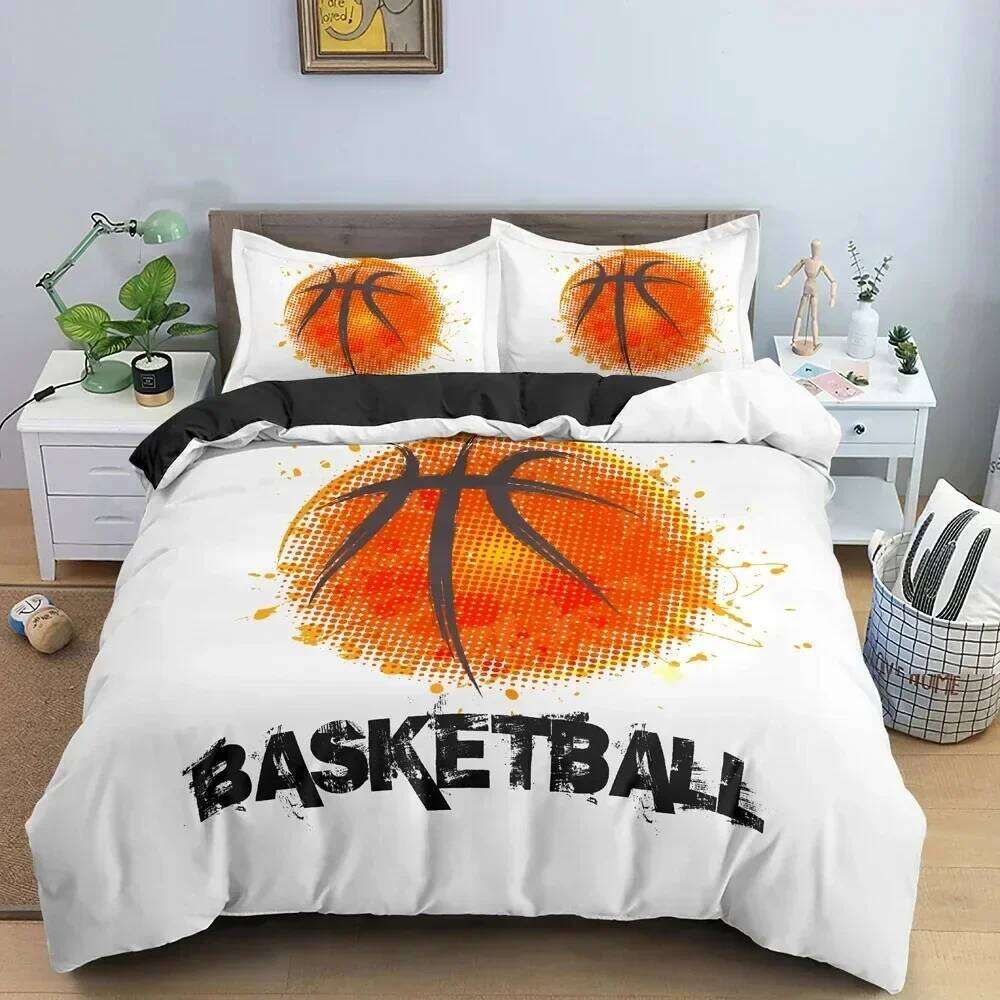 3D Basketball Bedding Set For Boy Bedroom Duvet Comforter Covers Single Twin King Size Quilt Cover Home Textile H260311