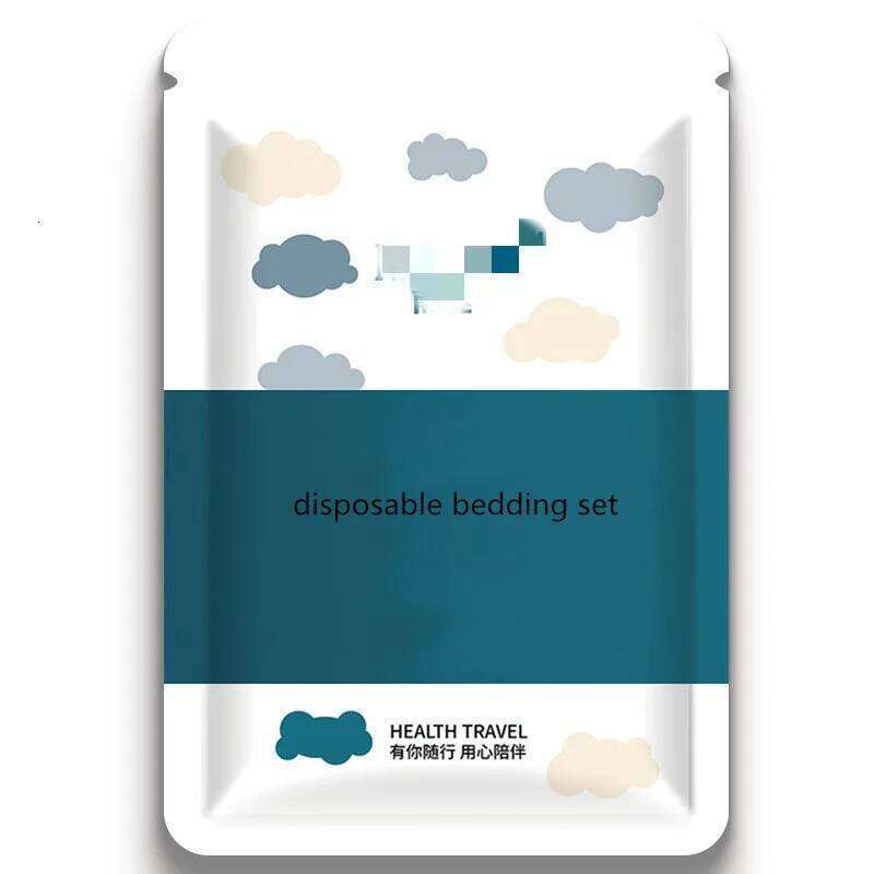 3/4-Piece Thickened Disposable Bedding Set Non-Woven Duvet Cover Pillowcase Dirty-Proof Portable Travel Hotel Isolation Sheets H260311 - view 4