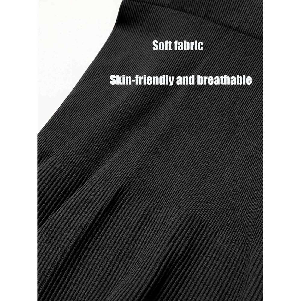 Solid Color Ribbed Yoga Jumpsuit, Seamless Slim Fit Long Sleeve Sports Bodysuit, Women's Activewear 26H0311